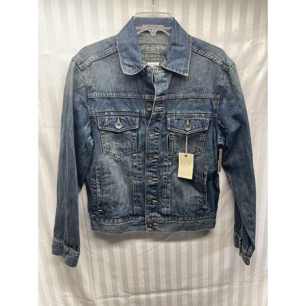 Arizona Jean Jacket Womans Vintage Surplus Distressed Size Medium‎ NEW